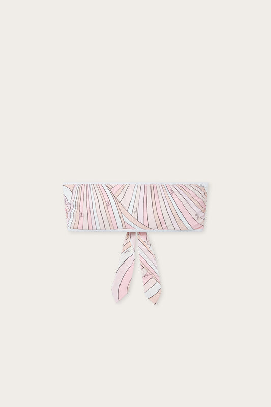 Iride Print Bandeau Bikini Top