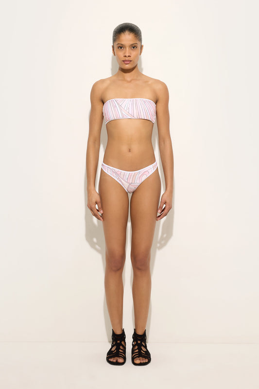 Iride Print Bandeau Bikini Top