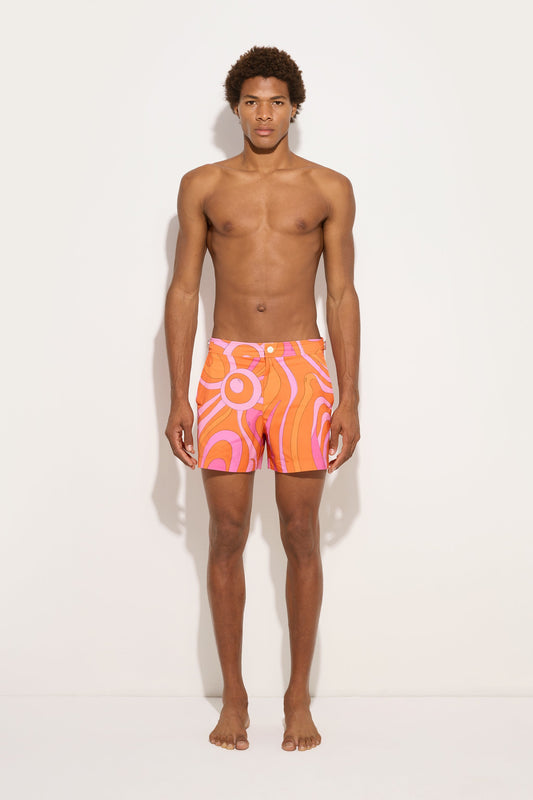 Marmo Print Swim Shorts