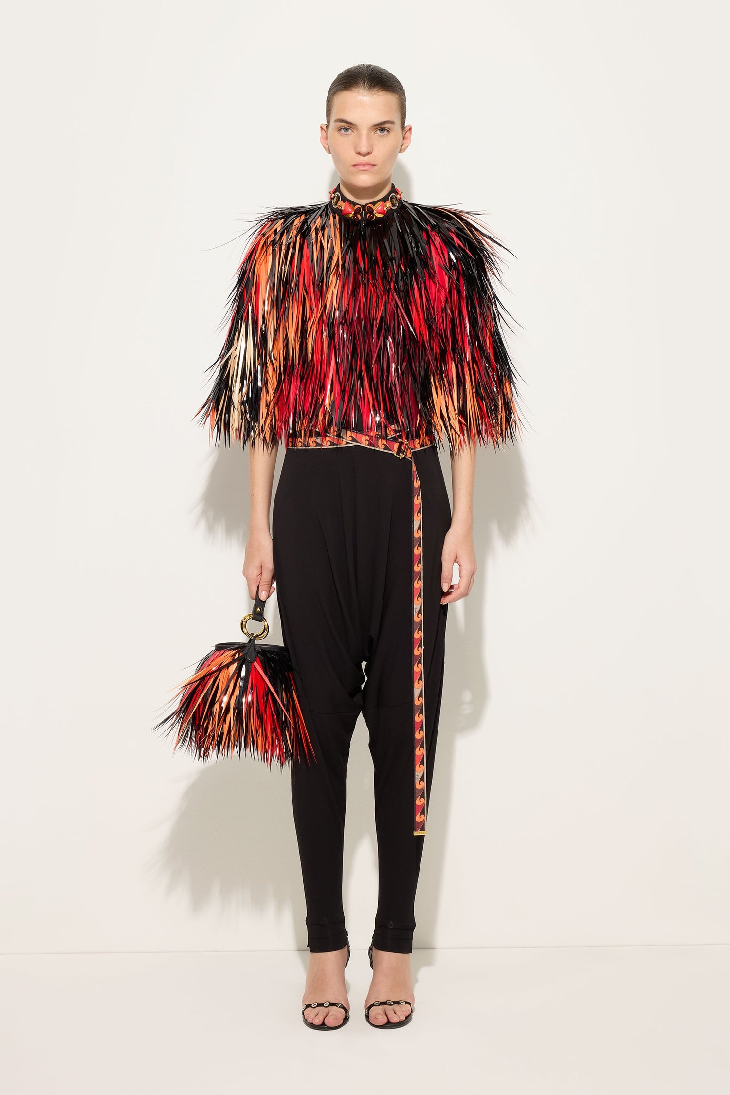 Embroidered Cape Jacket