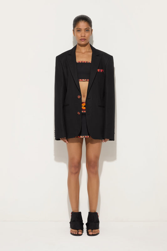 Oversized Cotton Blazer