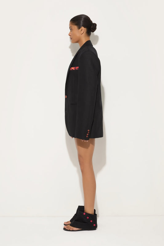 Oversized Cotton Blazer