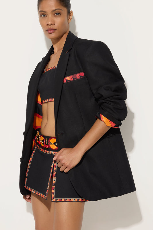 Oversized Cotton Blazer