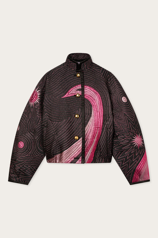Cigni Print Bomber Jacket