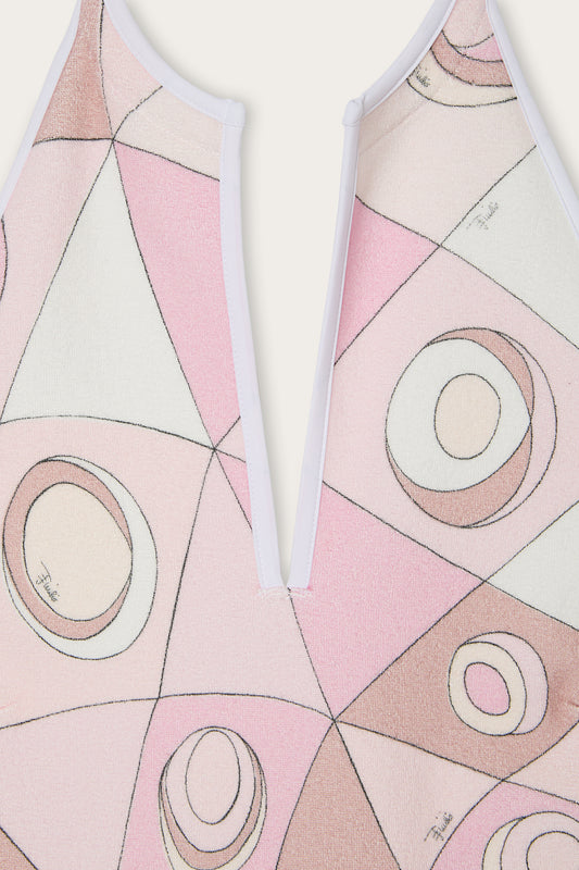 Occhi Print Cotton Terry Dress