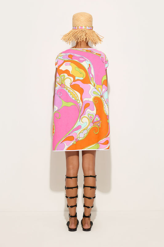 Orchidee Print Cotton Terry Dress