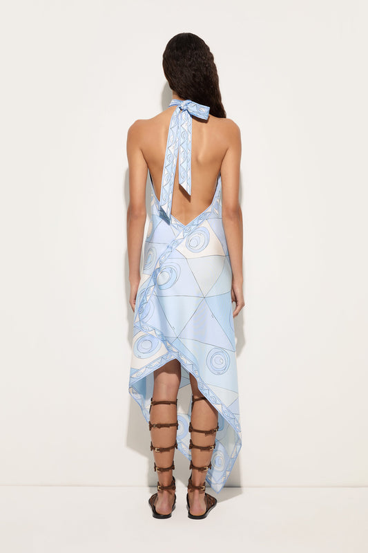Occhi Print Silk Dress