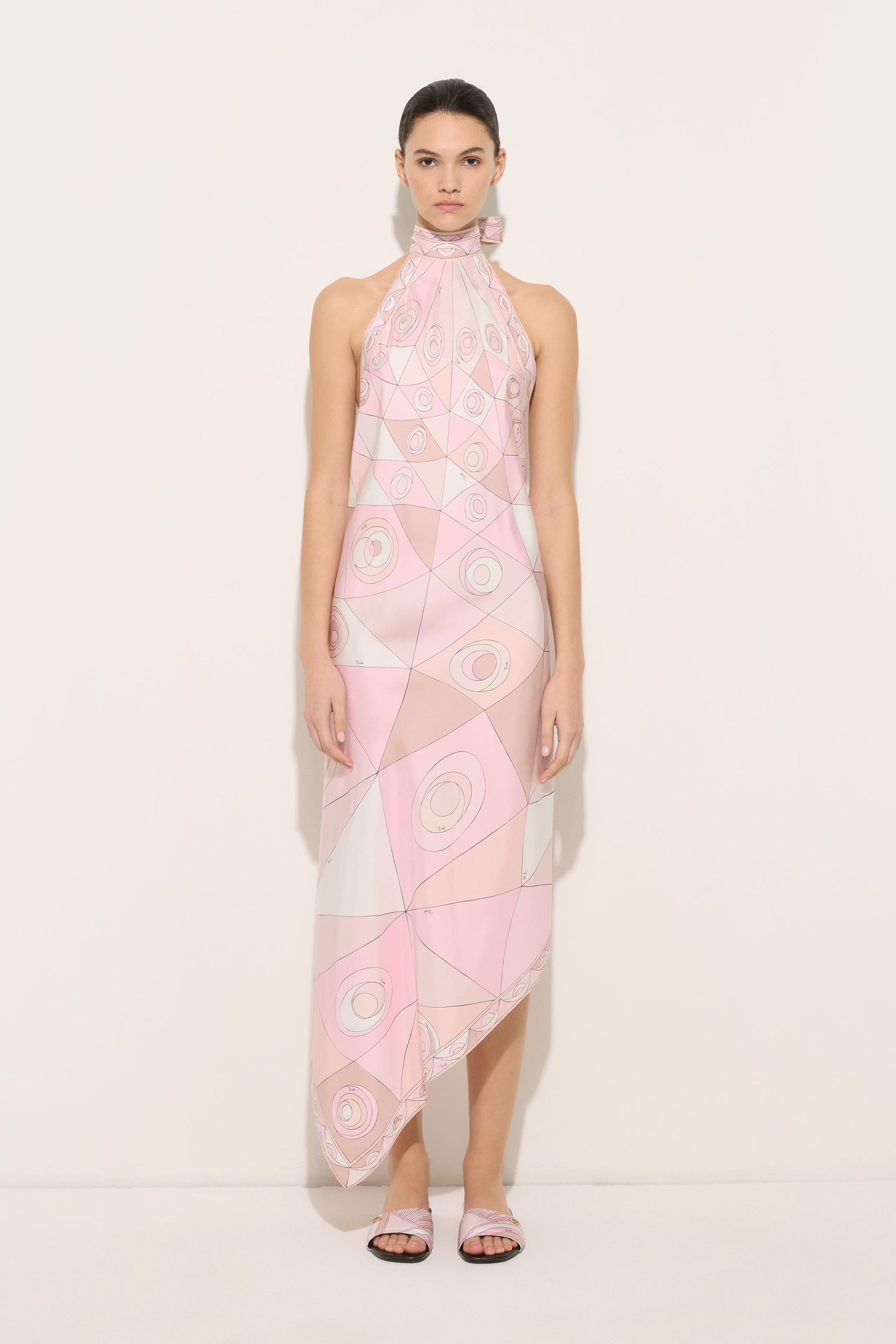pucci pink halter dress Pucci Pink Halter Neck Silk Set by Pucci