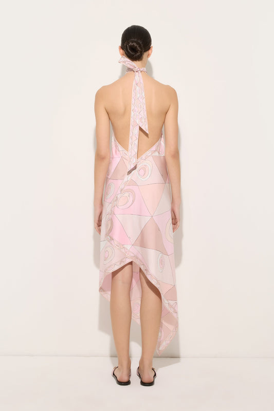 Occhi Print Silk Dress