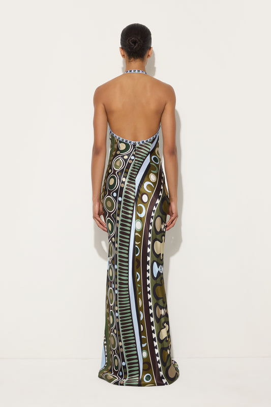 Soleil Print Satin Dress