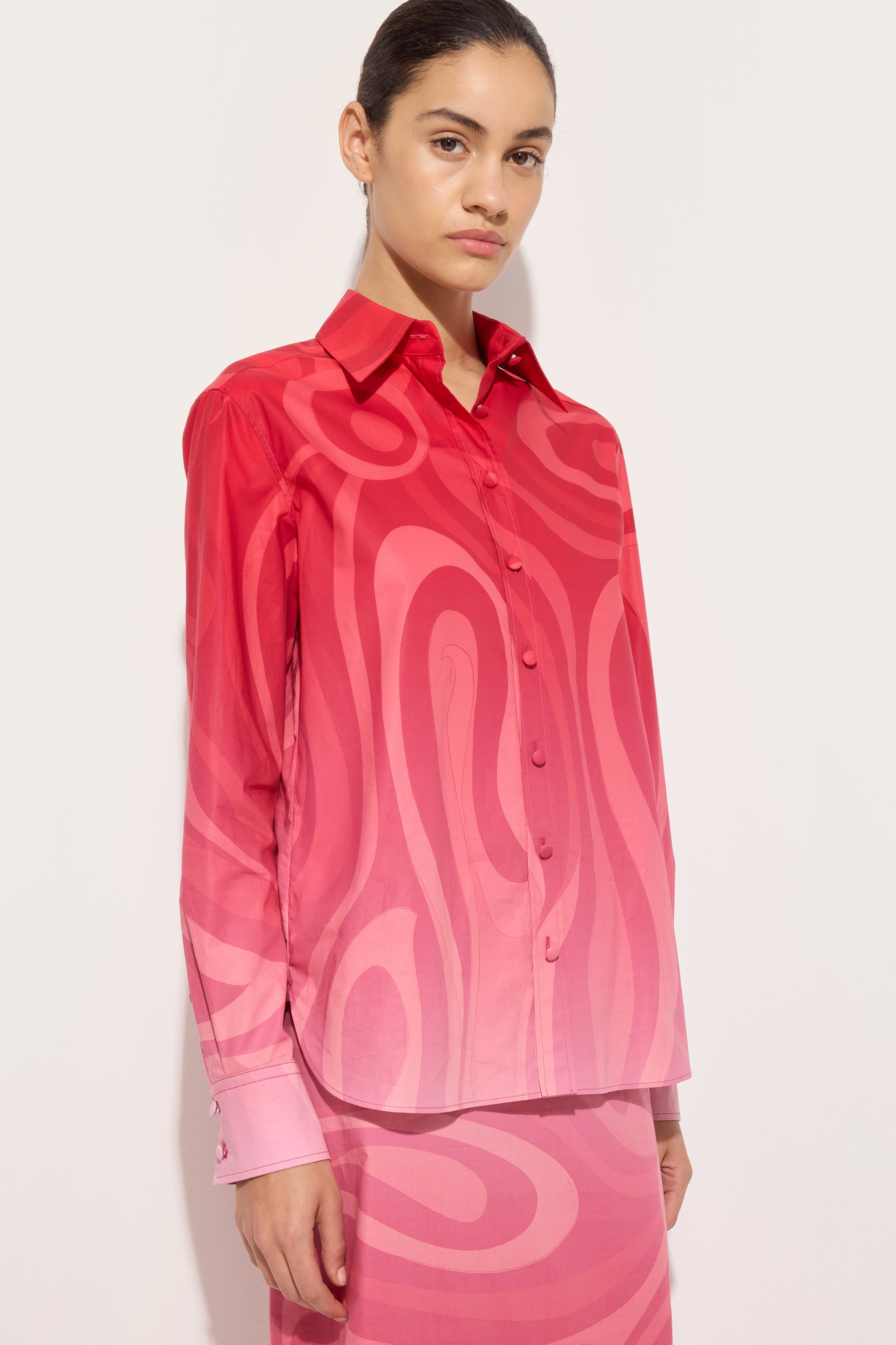 Marmo Degradé Print Popeline Shirt – PUCCI
