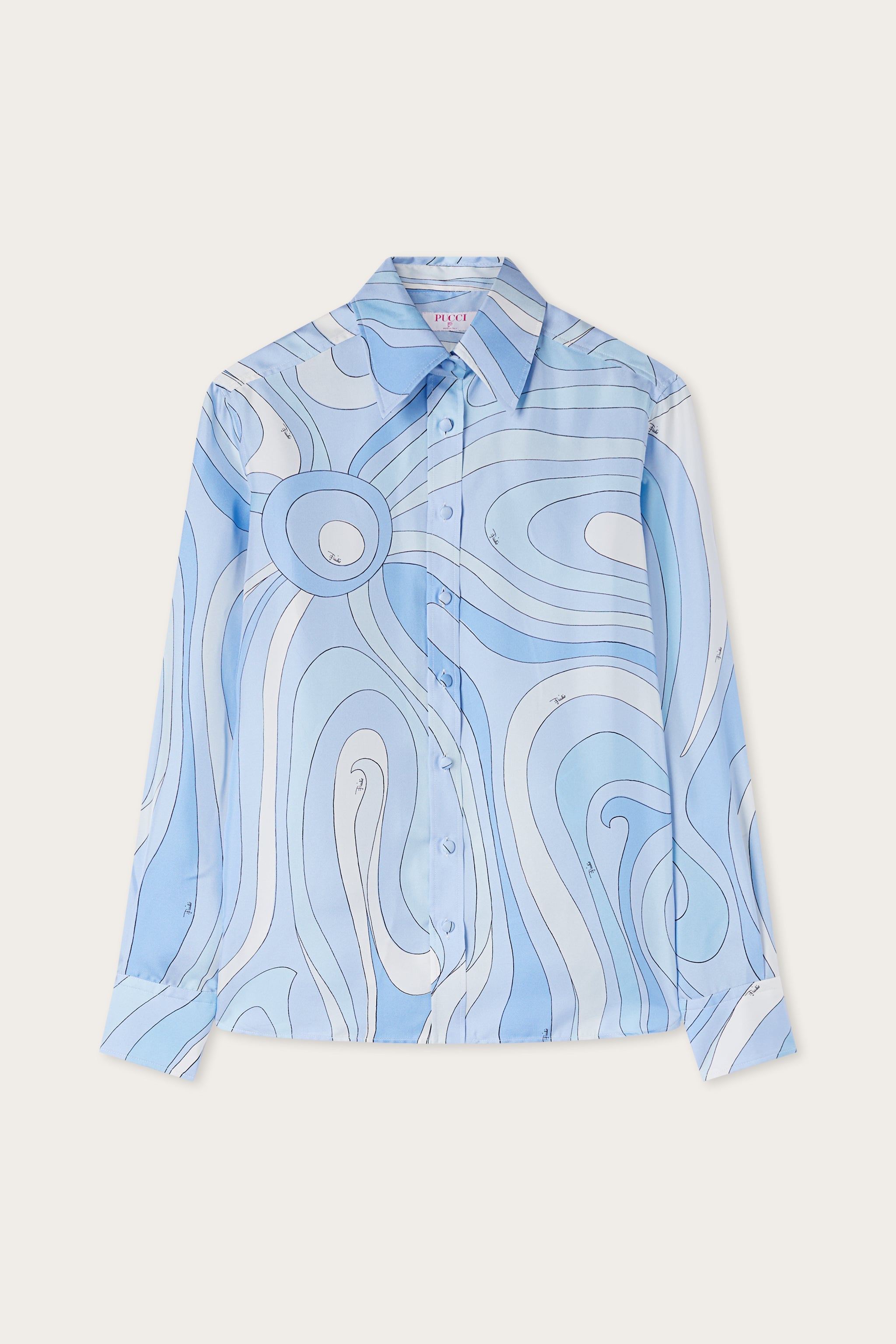 Marmo Print Silk Shirt – PUCCI