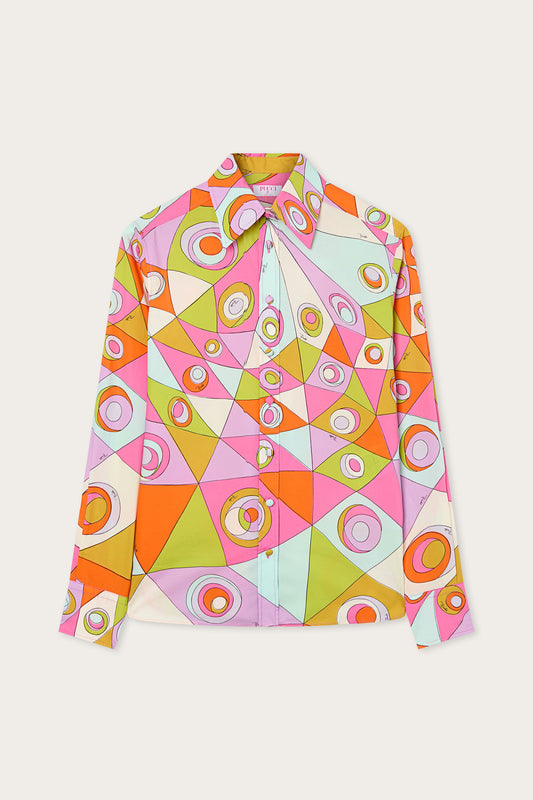 Occhi Print Cotton Shirt