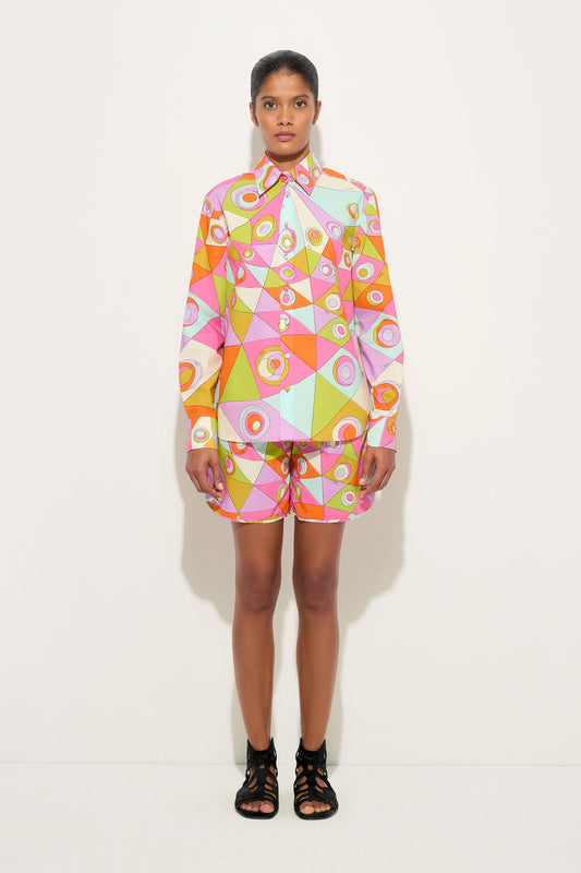 Occhi Print Cotton Shirt