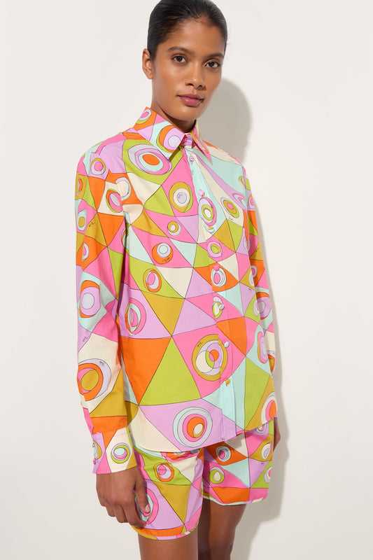 Occhi Print Cotton Shirt
