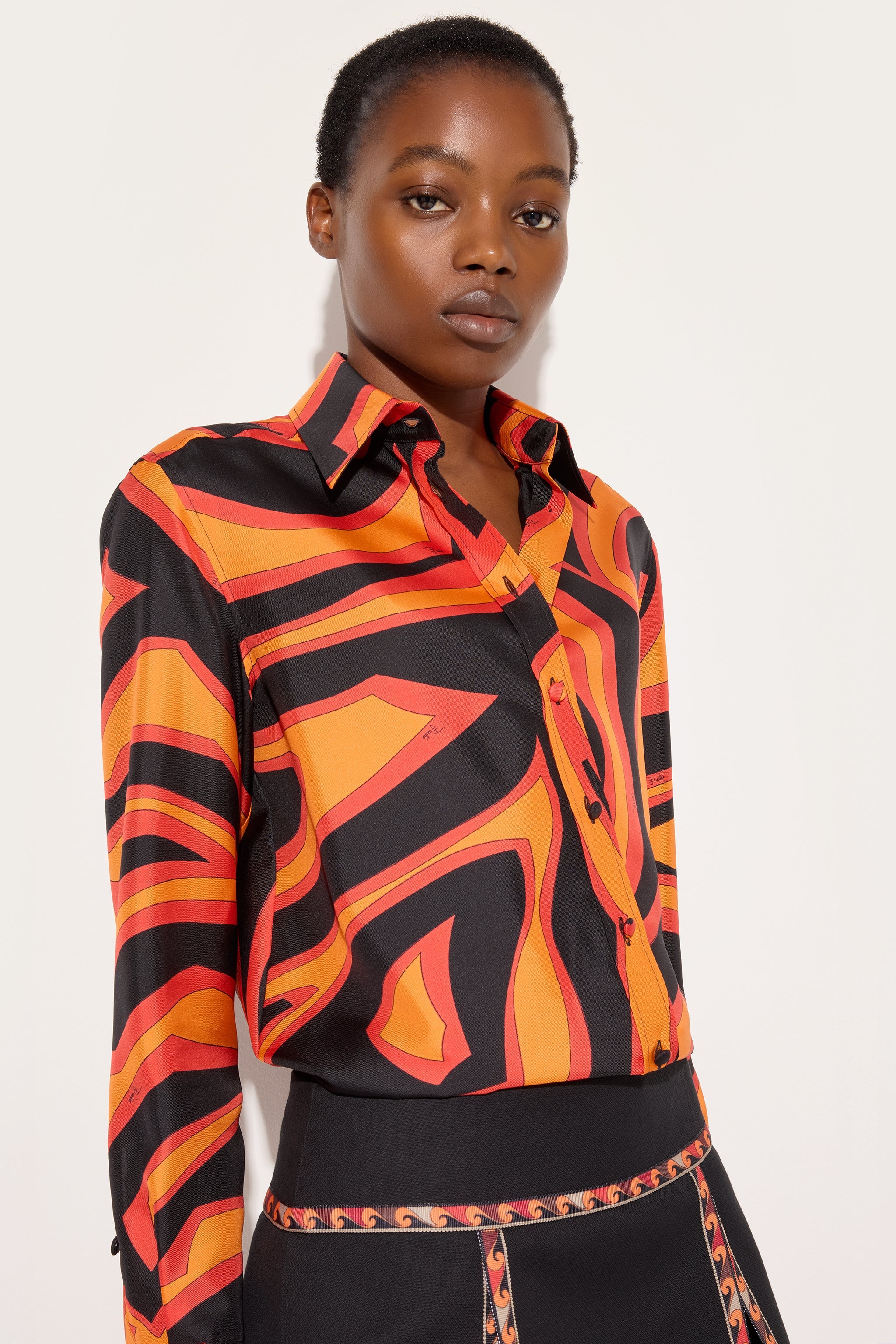 Labirinto Print Silk Shirt – PUCCI