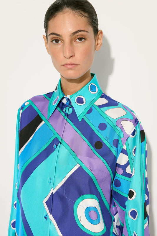 Camicia in Seta in Stampa Vivara