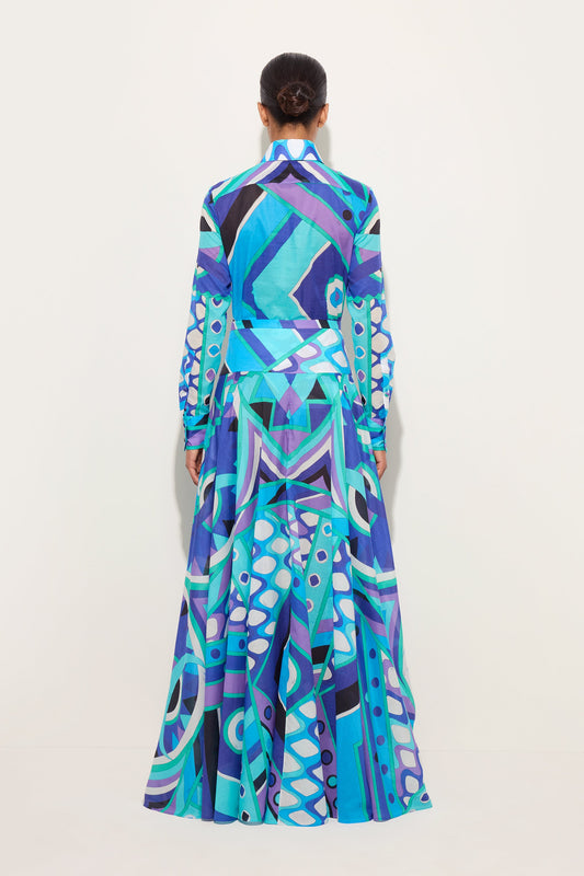Camicia in Cotone in Stampa Vivara
