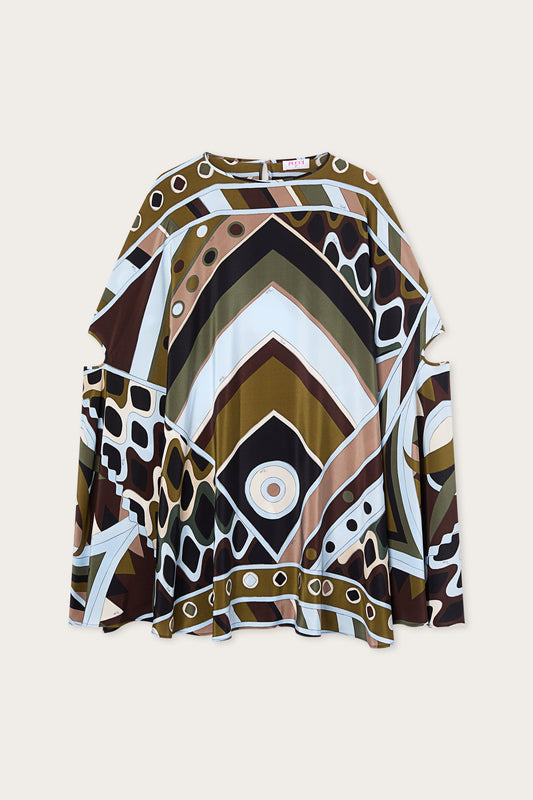 Vivara Print Silk Kaftan