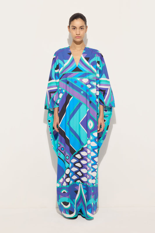 Vivara Print Popeline Kaftan