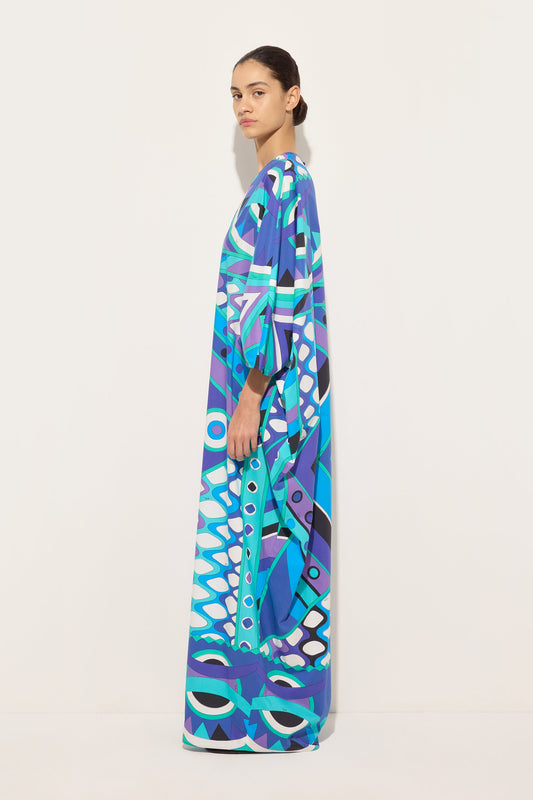 Vivara Print Popeline Kaftan