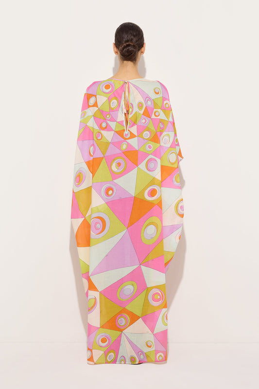 Occhi Print Cotton Kaftan