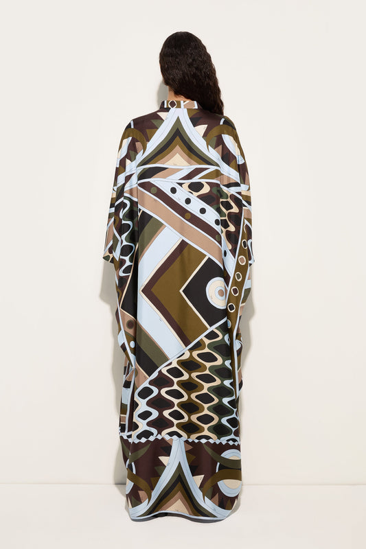Vivara Print Silk Kaftan