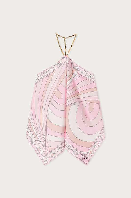 Iride Print Chain Top