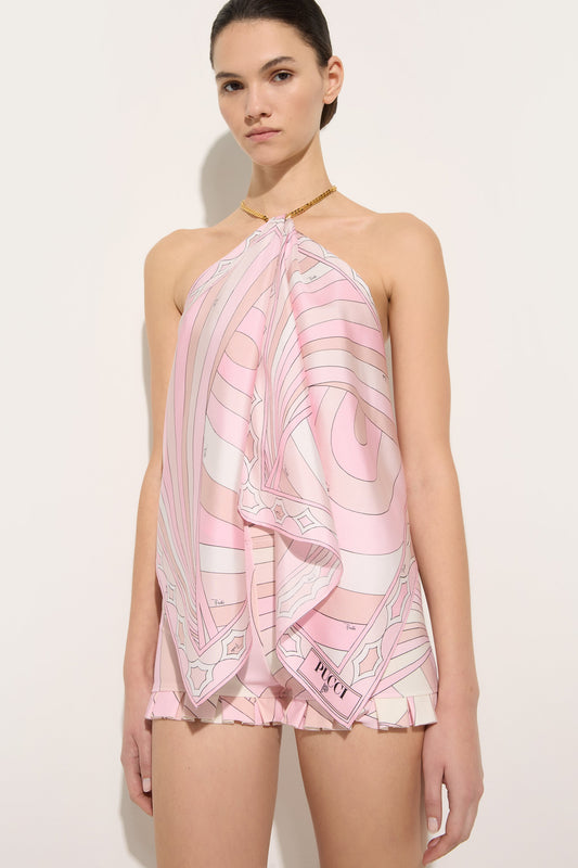 Iride Print Chain Top