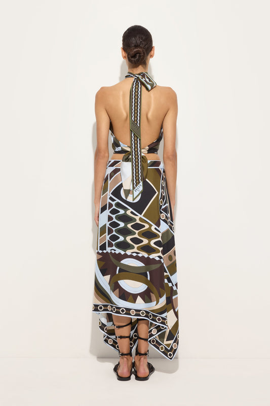 Occhi Print Halter Top