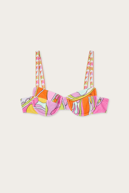 Orchidee Print Cotton Terry Top