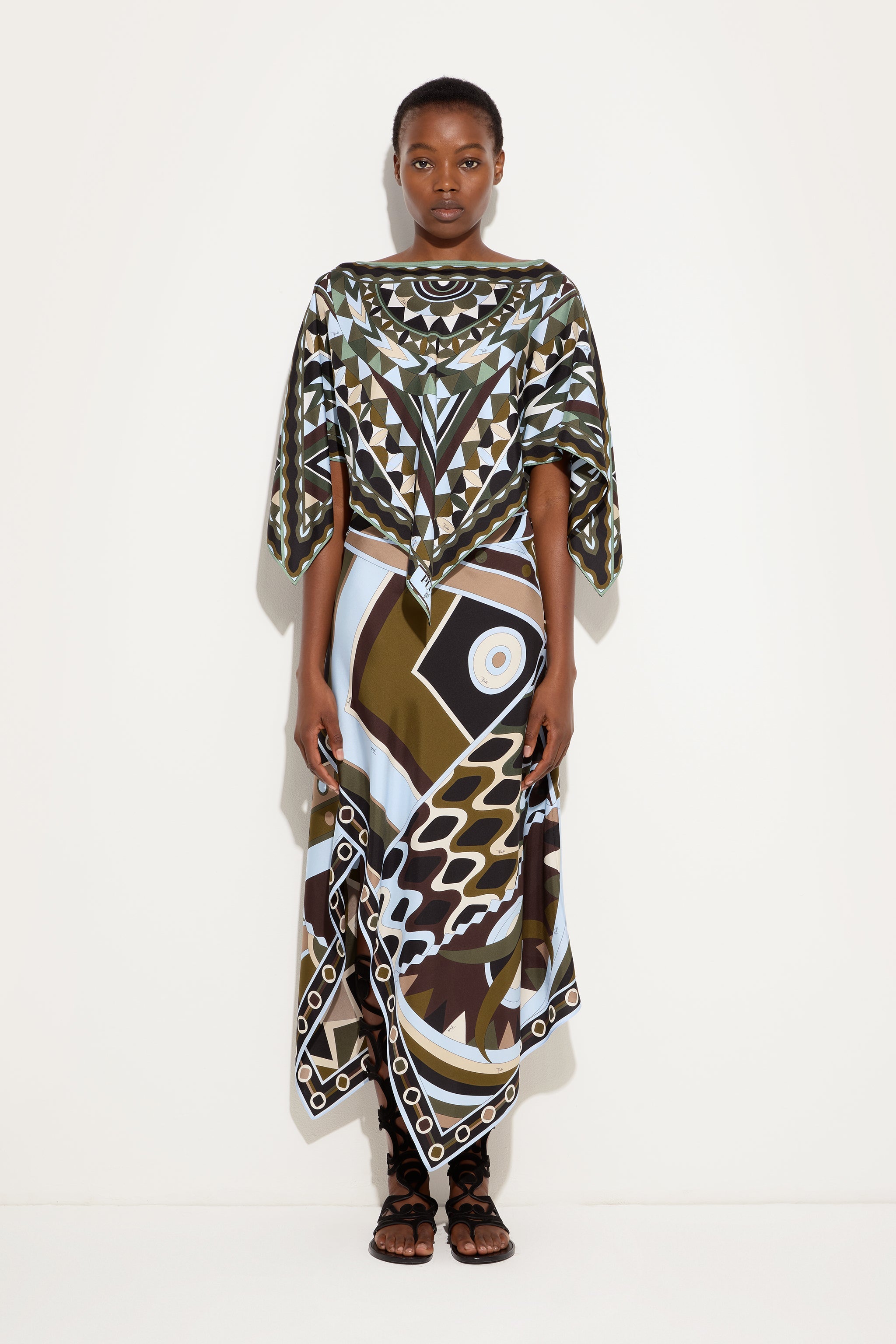 Manuba Print Kaftan top – PUCCI