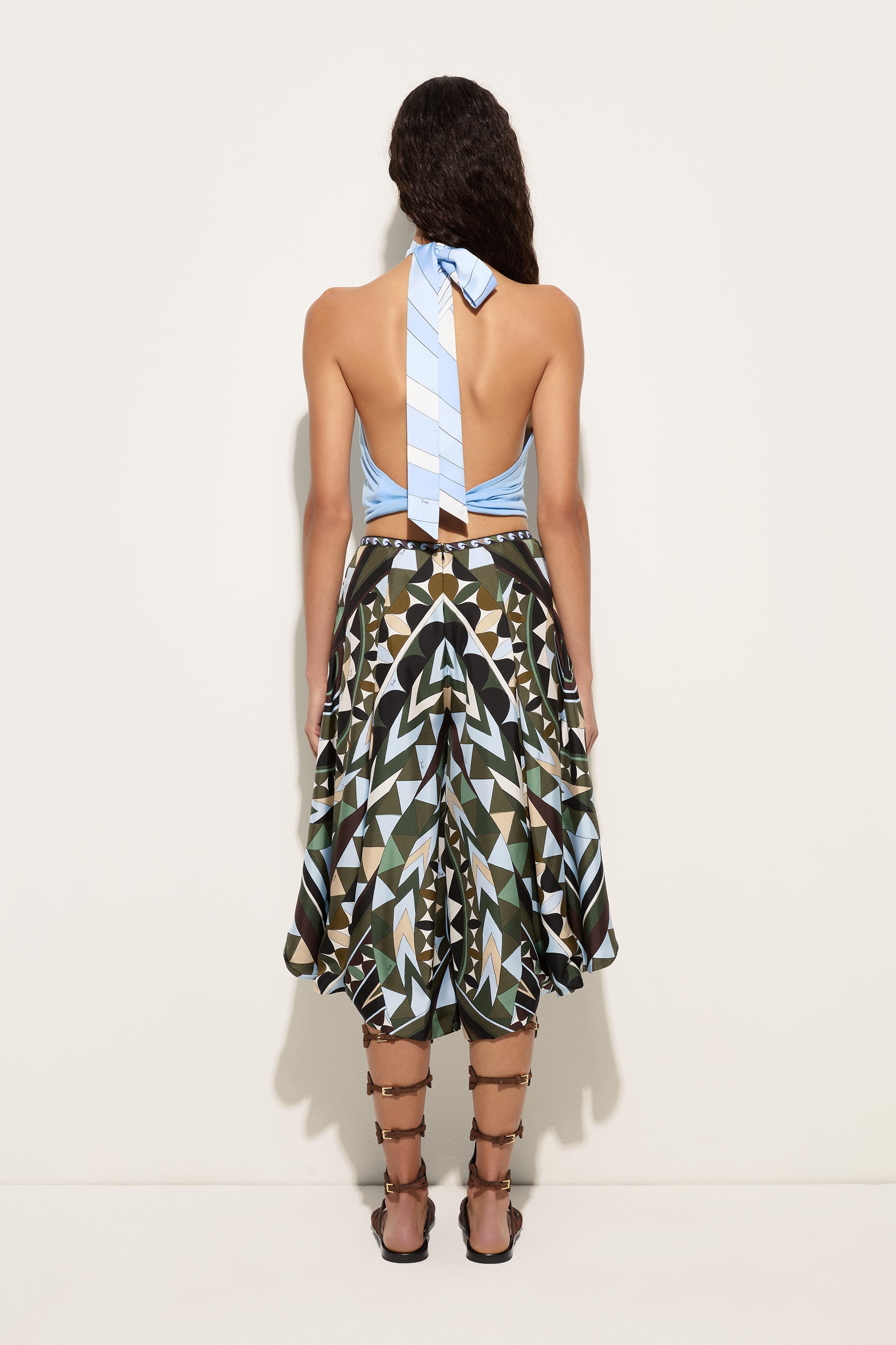 Manuba Print Wide Silk Pants – PUCCI