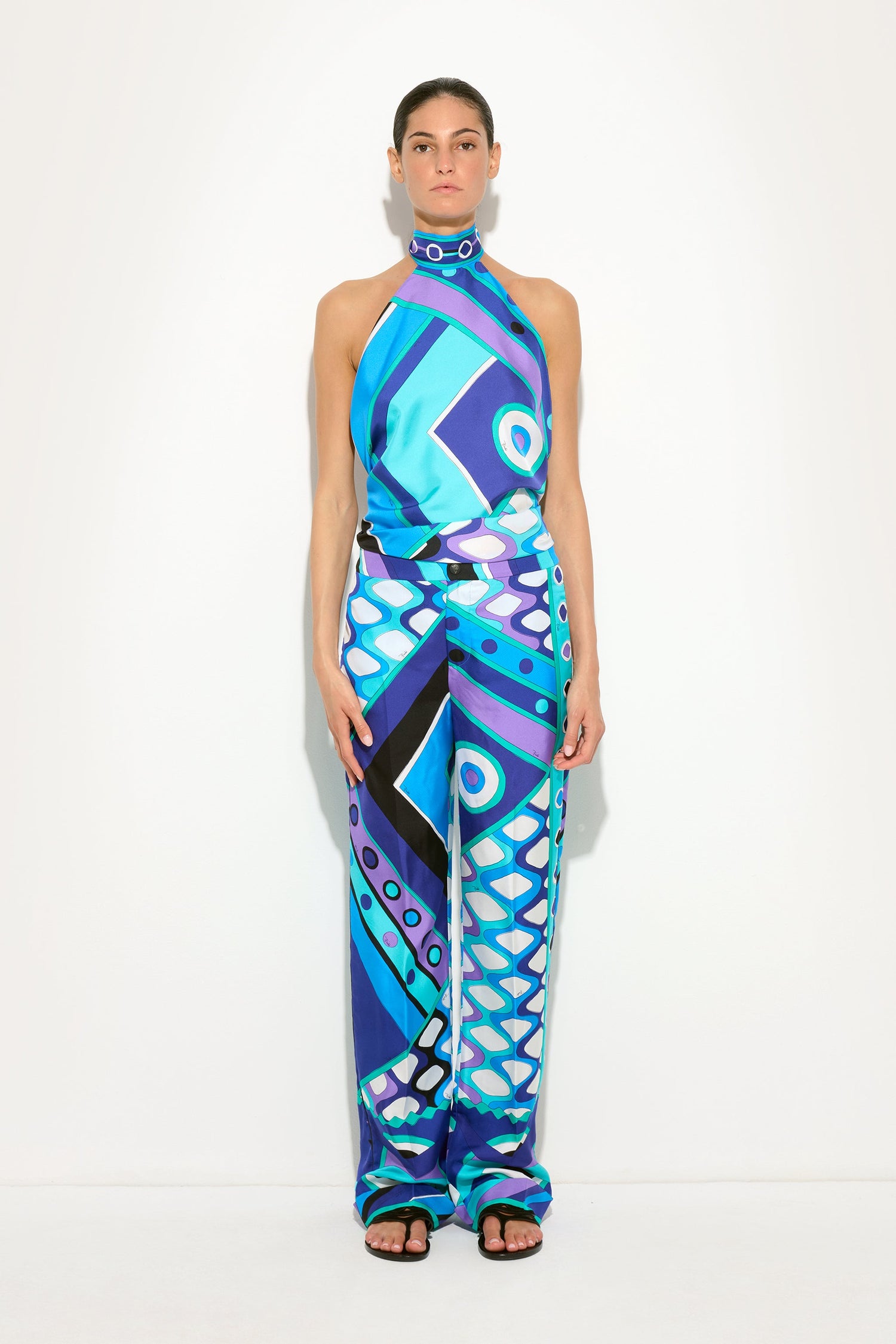 Vivara Print Silk Pants