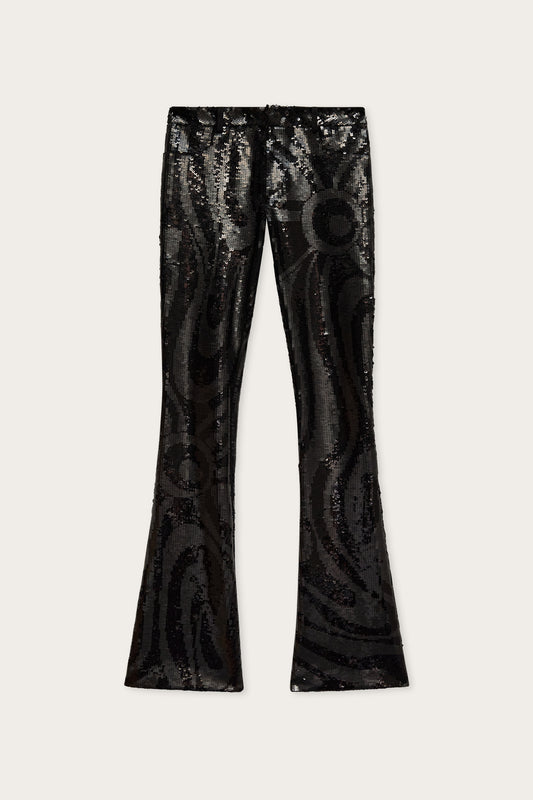 Marmo Embroidered Bootcut Trousers