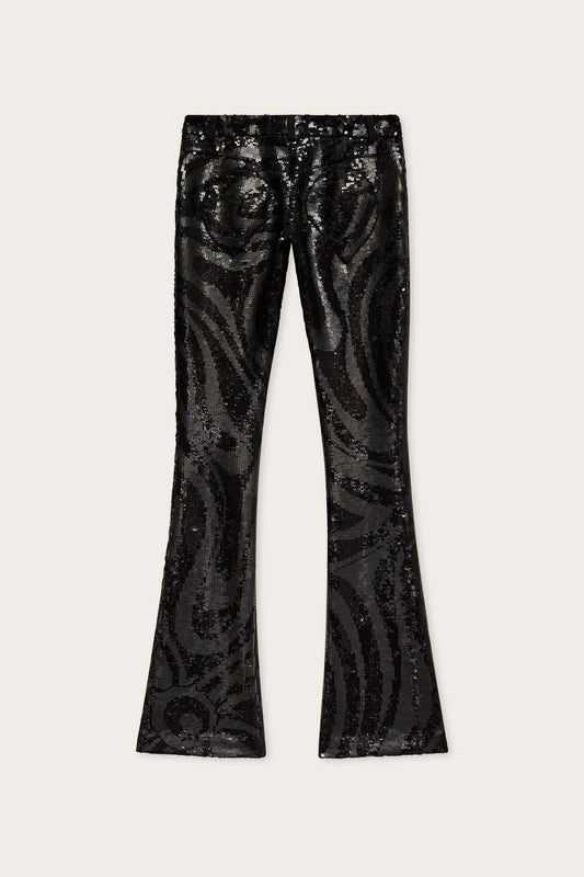 Marmo Embroidered Bootcut Trousers