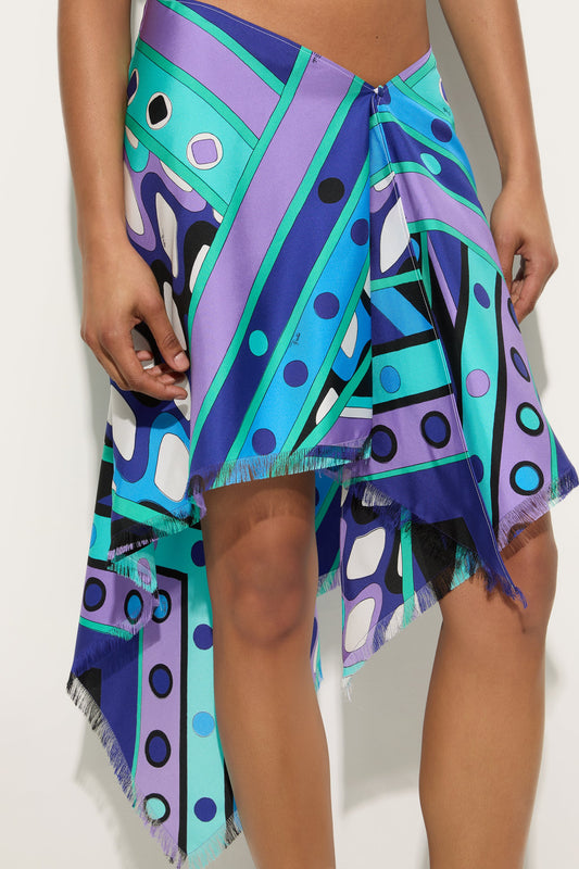 Vivara Print Silk Skirt