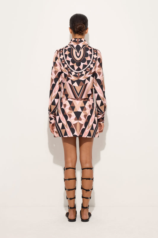 Manuba Print Silk Skirt