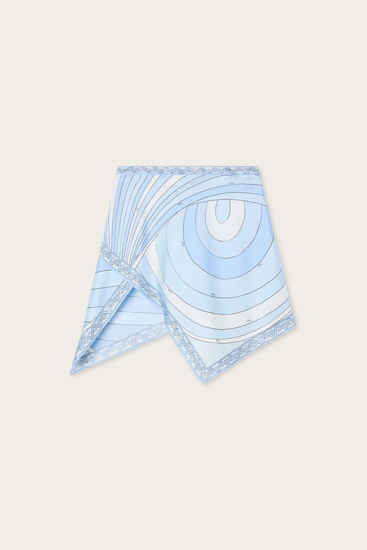 Iride Print Silk Scarf Skirt