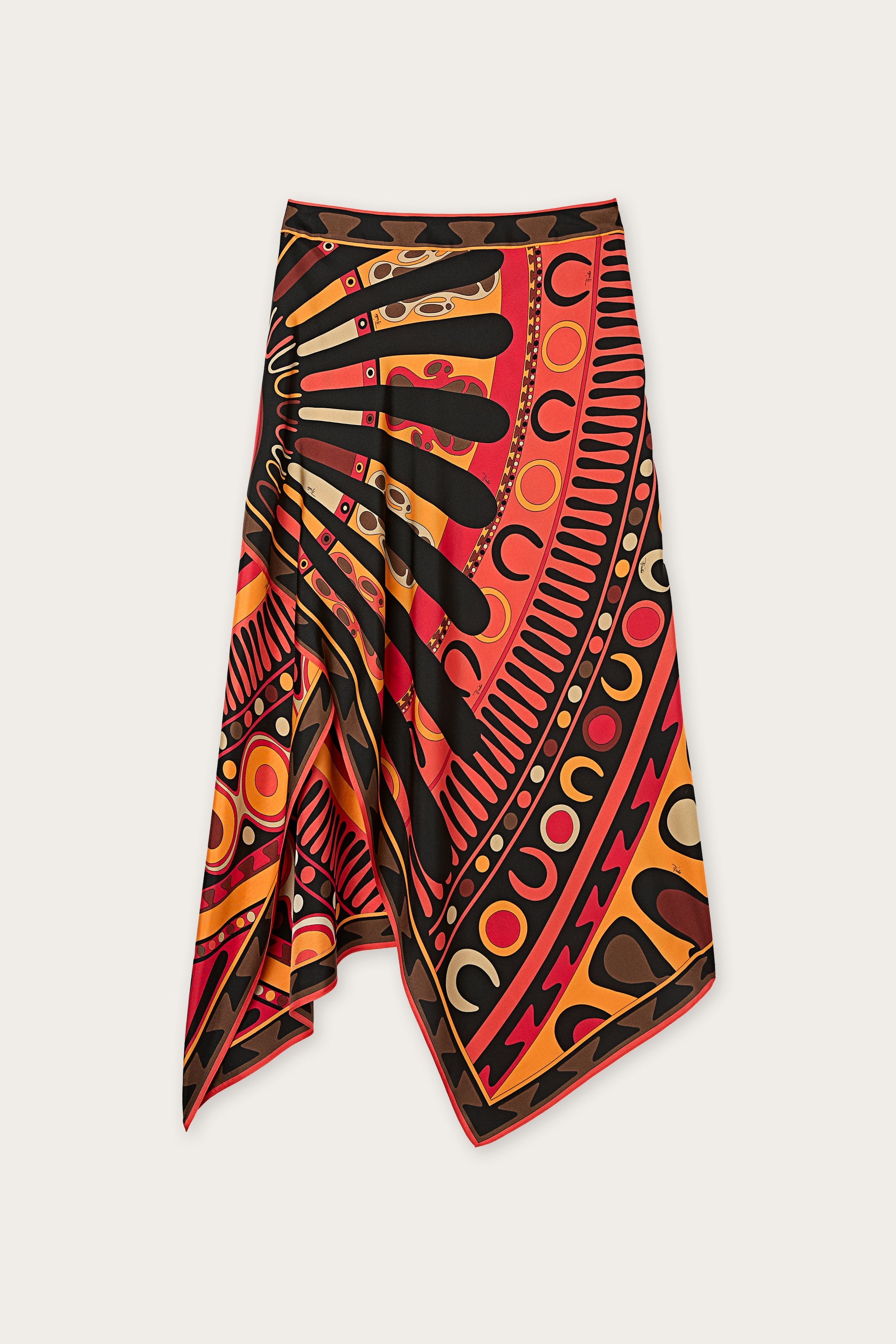 Soleil Print Silk Scarf Skirt – PUCCI