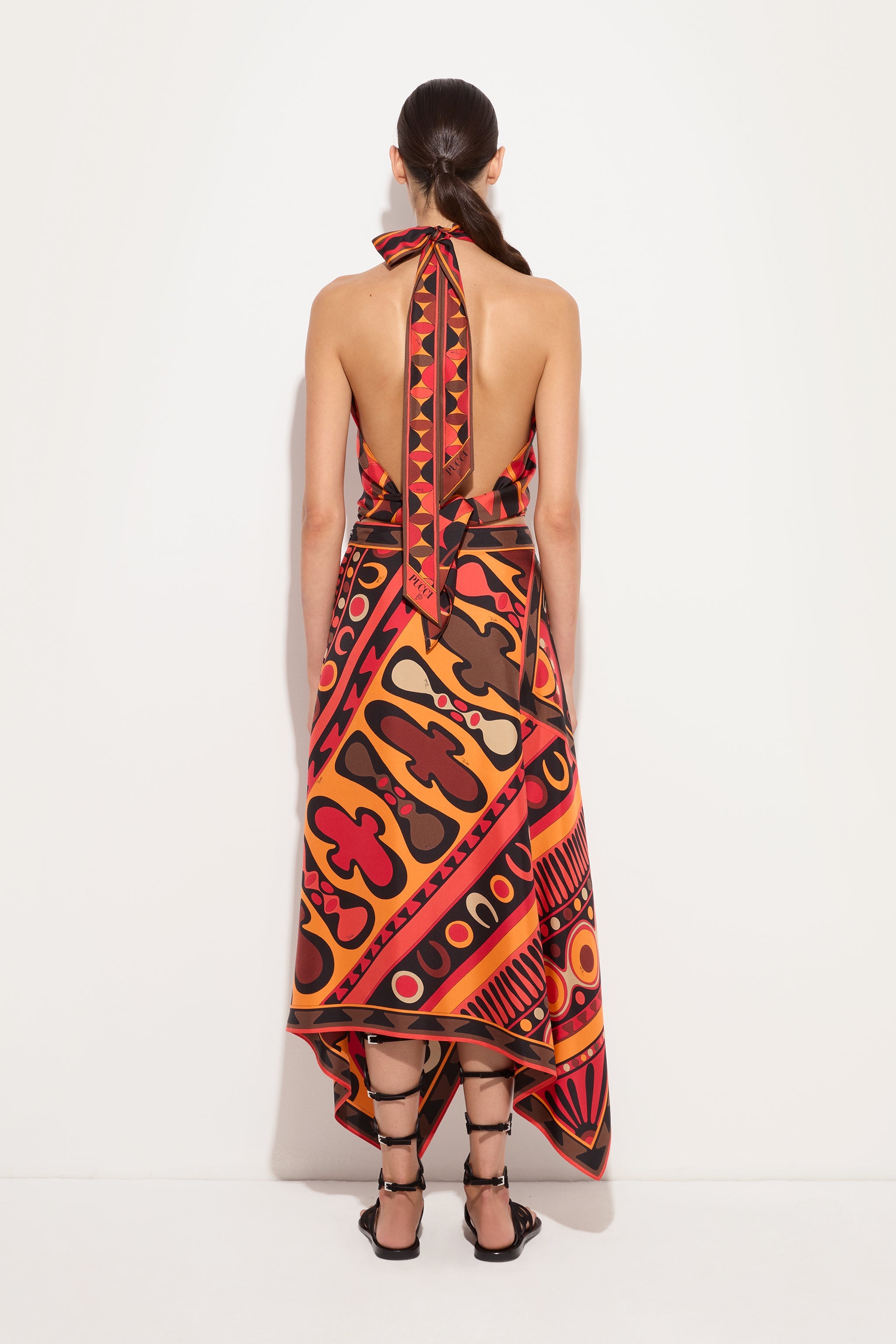Soleil Print Silk Scarf Skirt – PUCCI