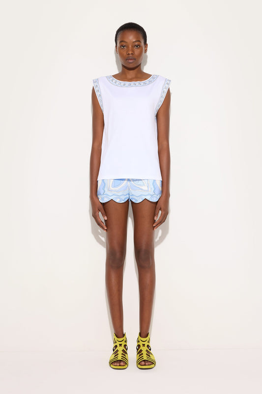 T-shirt with Metallic Details