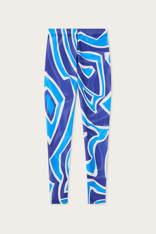 Leggings in Stampa Labirinto