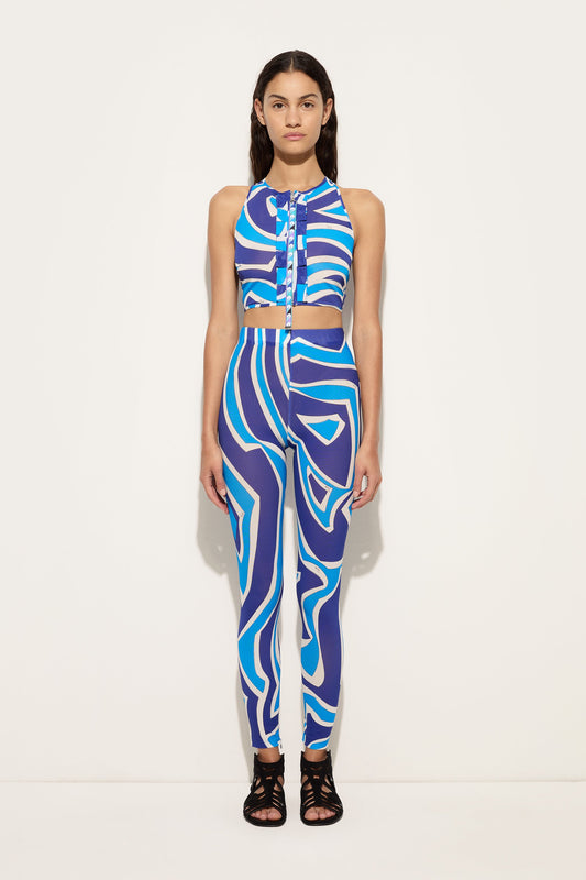 Leggings in Stampa Labirinto