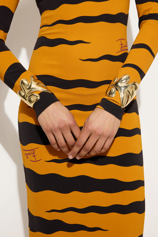 Leaf-Shaped Bangle