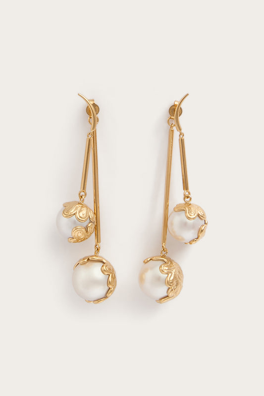 Chandelier Earrings with Pearls