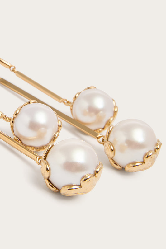Orecchini Chandelier con Perle