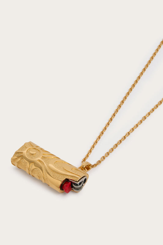 Sautoir Lighter Holder Necklace