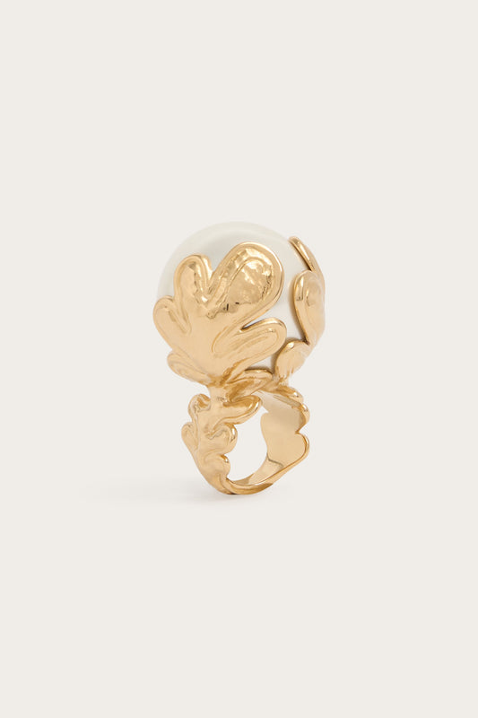 Anello Cocktail Selva con Perla