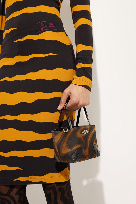 Palio Printed Suede Tote Bag